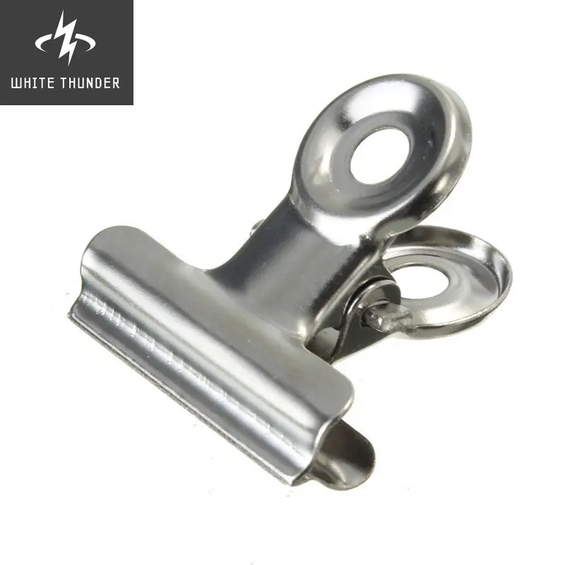 Affordable 10 Pcs Silver Tone Metal Office Paper Document Binder Clips 22mm