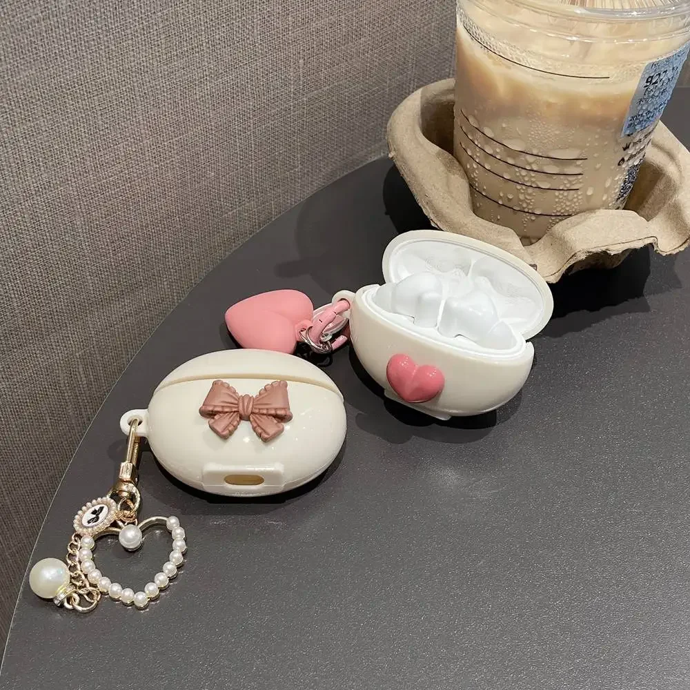 สำหรับ Huawei freebuds 5I เคสน่ารักรัก keychian ซิลิโคนหูฟังสำหรับ Huawei ฝาครอบ Freebuds5i fundas funda