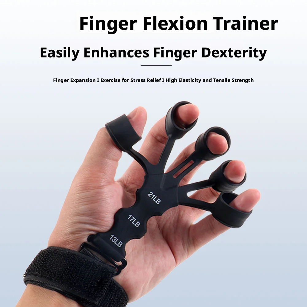 NOVO 2026 Fortalecedor de Dedos e Mãos Ajustável de Silicone para Treino de Antebraço e Punho para Fitness e Academia em Casa
