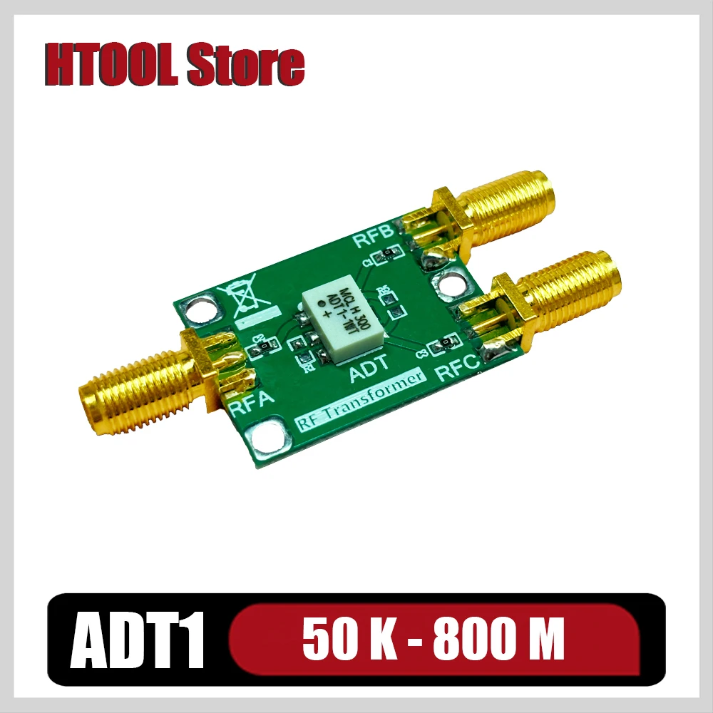 

HTOOL ADT1 Passive Balun Module Square Wave Pulse Clock Signal Differential to Single-Ended Single-Ended to Differential