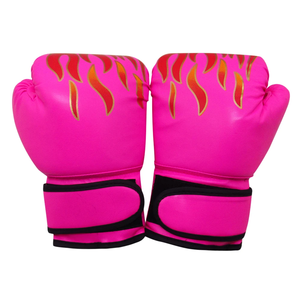 2 stks Kids Muay Thai Karate Ponsen Vlam Handschoenen Bokstraining Vechthandschoenen