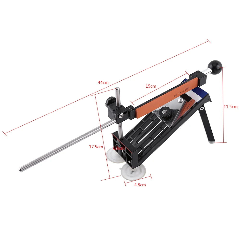 مبراة سكاكين منزلية احترافية، نظام شحذ المطبخ، زاوية ثابتة مع 4 أحجار، لوازم المطبخ للاستخدام المنزلي في المطبخ
