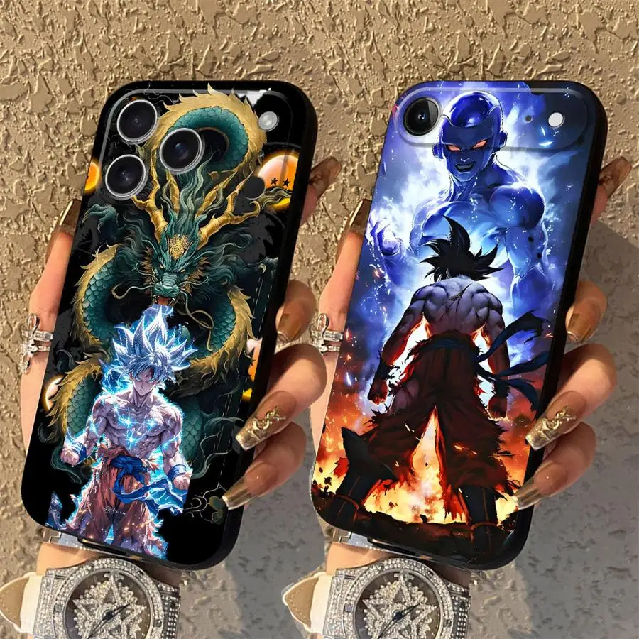 Handyhülle für Apple iPhone 17 18 Pro Max 14 16 12 18 XS XR 7 8 17e 16e Air 13 Mini 15 Plus 11 Dragon Gokus und Frieza