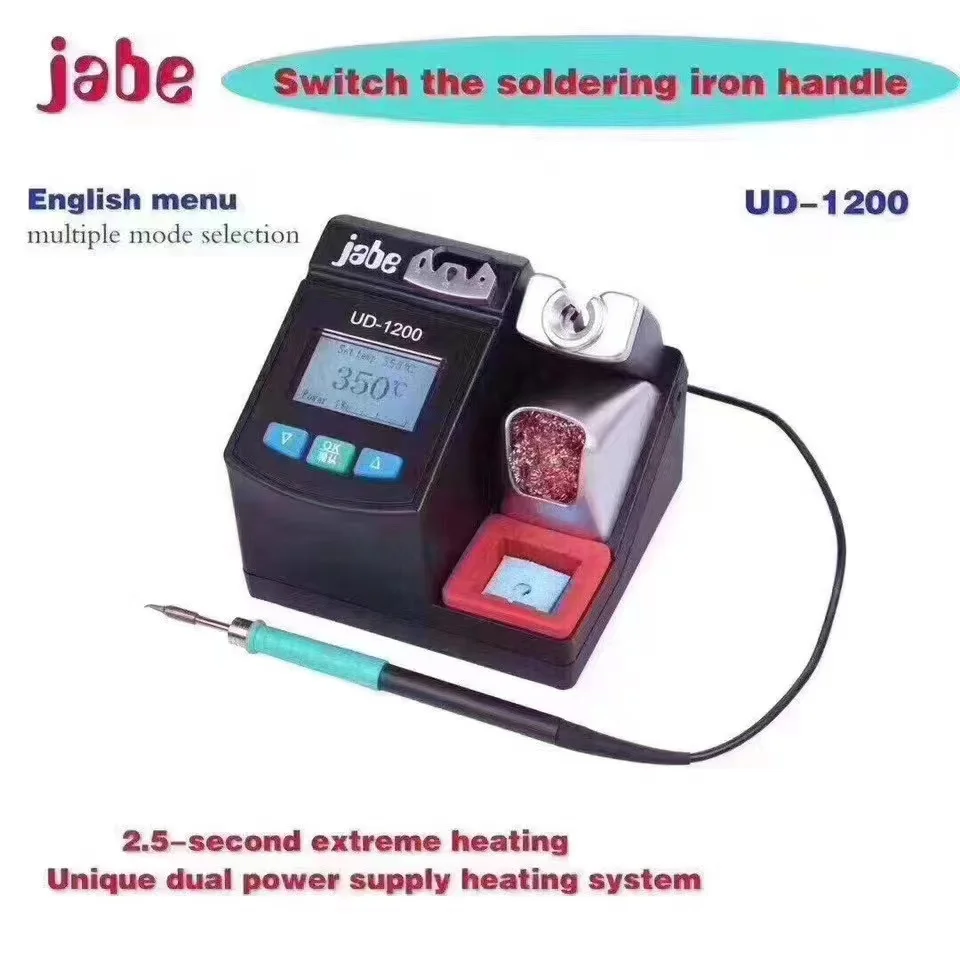 Jabe UD-1200 Soldering Bebas, Untuk C245, T245, 2.5S, Pemanasan Pemanas, Soldering Mainan Ganda, Soldering