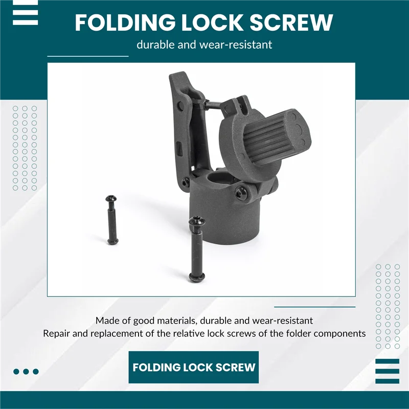 

Folding Lock Screw Pull Ring Screw Assembly For Ninebot MAX G30 Electric Scooter Replacement Parts-X67A