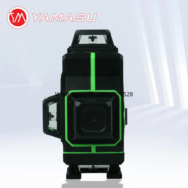 level 01 Wall  Level 16 Lines 4D 360 Green Beam Self-Leveling Rotary Leveler Vertical Cross Line
