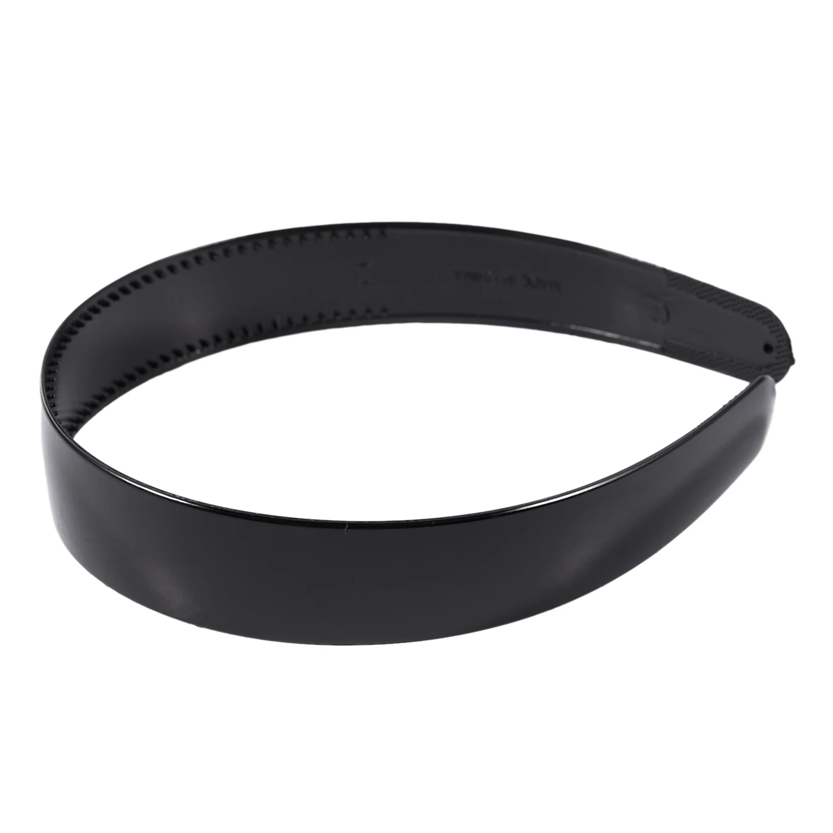

2X Lady Black Plastic Hair Hoop Headband Ornament Teeth