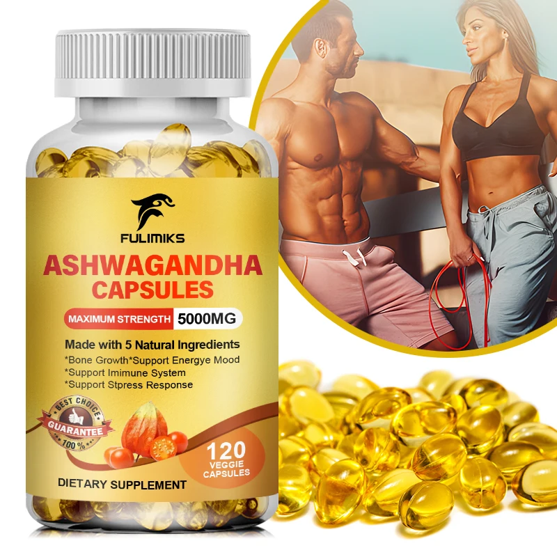 

Organic Ashwagandha Extract, Stress & Mood Support, Strength Focus, Energy & Immune Boost, Herbal Supplement