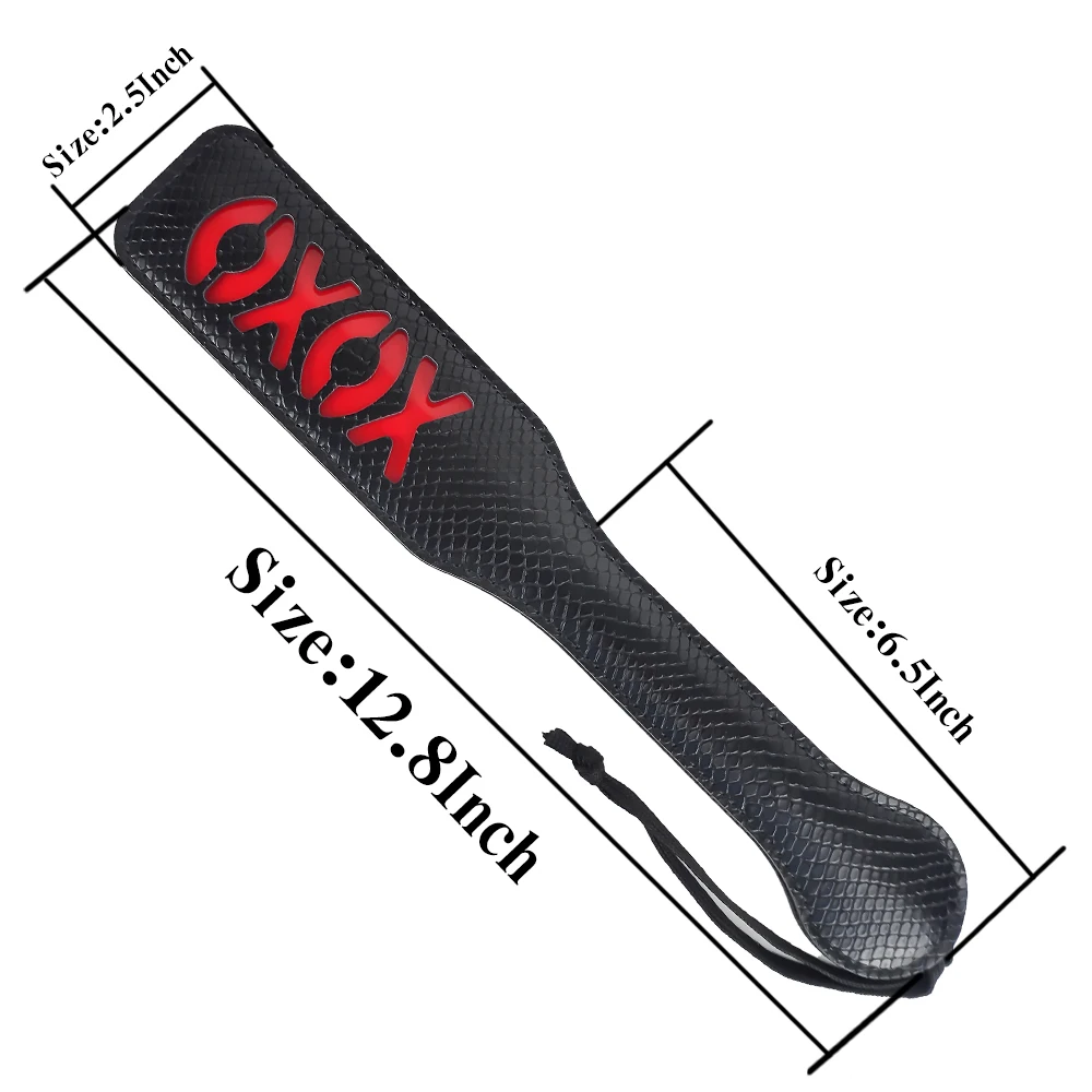 Spanking XOXO Paddle for Adult Sex Pleasure PU Leather Whip & Crop Bondage Accessiories SM Toys for Women