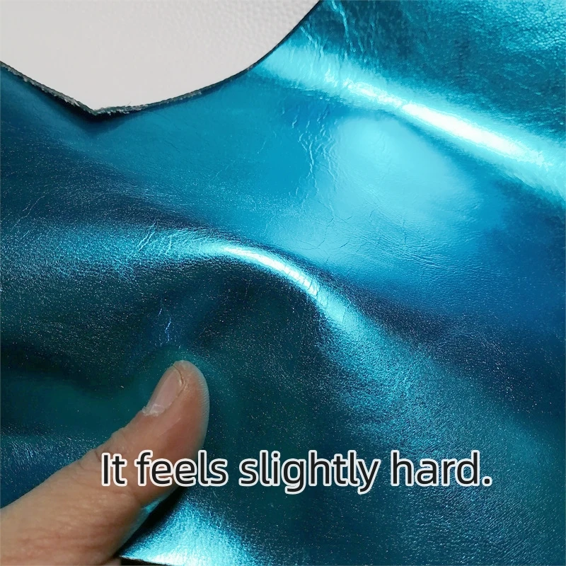 

0.7mm Peacock blue Blue Pink Sheepskin. First Layer Leather. Real Leather Fabric. Handmade DIY For Inside. The Whole Sheepskin.