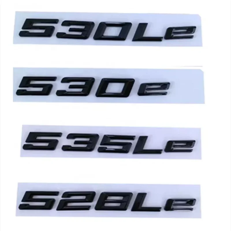 

3D ABS Glossy Black Car Rear Trunk Badge Decal Emblem Letters Sticker 530e 540e for BMW Accessories