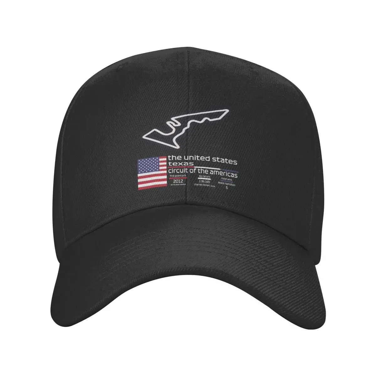 Circuit of the AmericasF1 Records Baseball Cap |-F-| derby hat Hat Luxury Brand Girl Men's