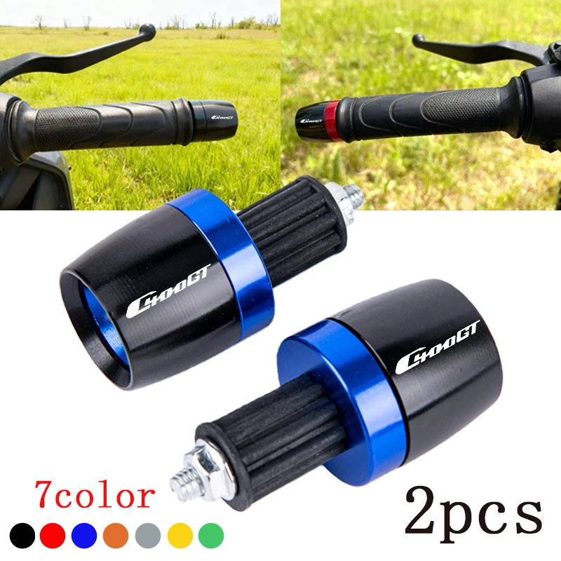 ل BMW C400GT C400 GT C 400 GT C 400GT C400 2019-2025 اكسسوارات دراجة نارية 7/8 "22 مللي متر المقود القبضات مقود غطاء نهاية المقابس #1