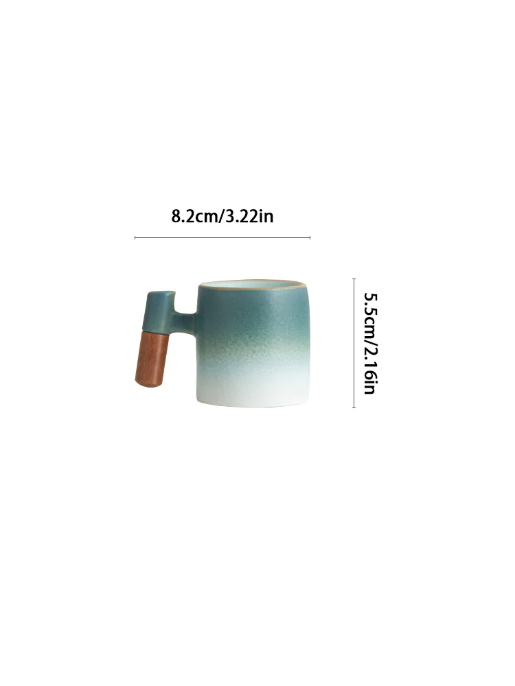 70ml small capacity coffee cup with handle, master cup, water cup, coffee cup, ceramic gradient single cup