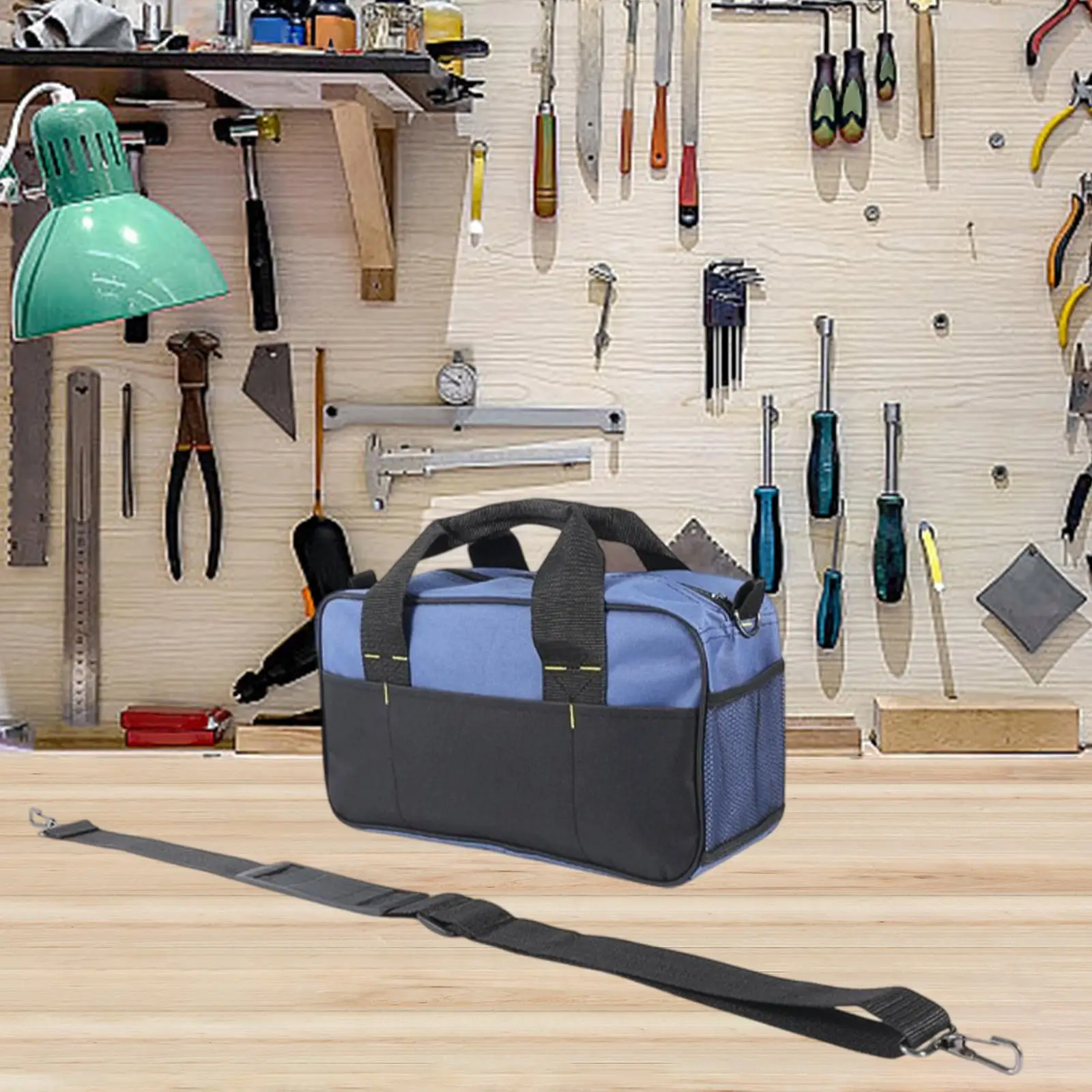 Tool Bag Handbag Water Resistant Wear Resistant Multipurpose Portable Oxford