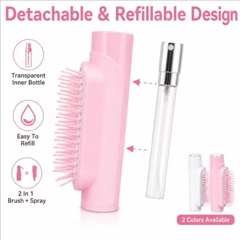 2 In 1 Spray Comb,for Thick,Fine&Curly Hair,Hair Oil Serum for Nourishing,Smoothing&Moisturizing,Relieve Hair Tangles & Dryness