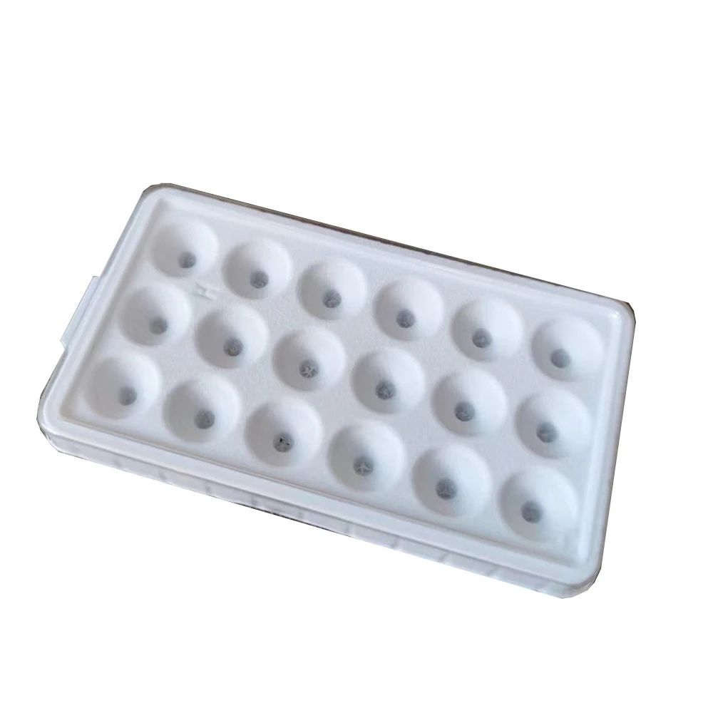 

13-15mm Round Diamond Jewelry Storage Box Gems Organizer 18Grids Stone Bead Display Package Cover Tray Gemstone Zircon Box 10Pcs