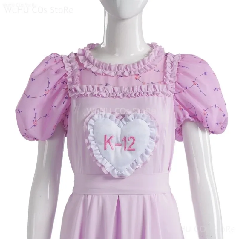 

COSda@Movie K-12 Cosplay Costume Full Sets Pink Purple Dress Uniform Suits For Women Outfit Halloween Carnival Party Clothes Rol