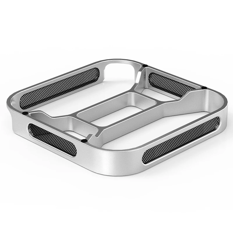 For Mac Mini M6 M4 M5 Pro Desktop Stand Computer Riser Dustproof Base Heat Dissipation Bracket Aluminum Cooling Holder Dock
