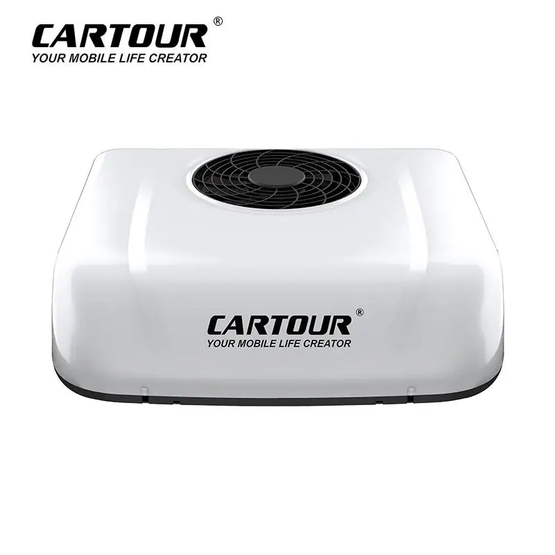

New Universal 12v/24v DC Supply Powered Rooftop Marine Air Conditioner with Thermostat Car RV Truck Air Cooler Compressor Fan
