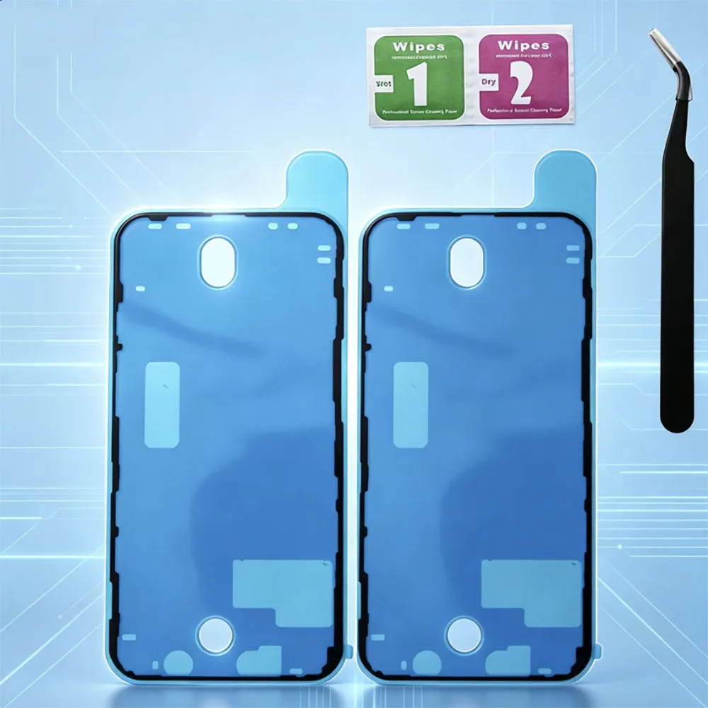 2pcs Adhesive Waterproof Tape Stickers Glue for iPhone 12 13 Mini 14 15 Plus Pro Max  Tape Strips With Tool And Cleaning Kit