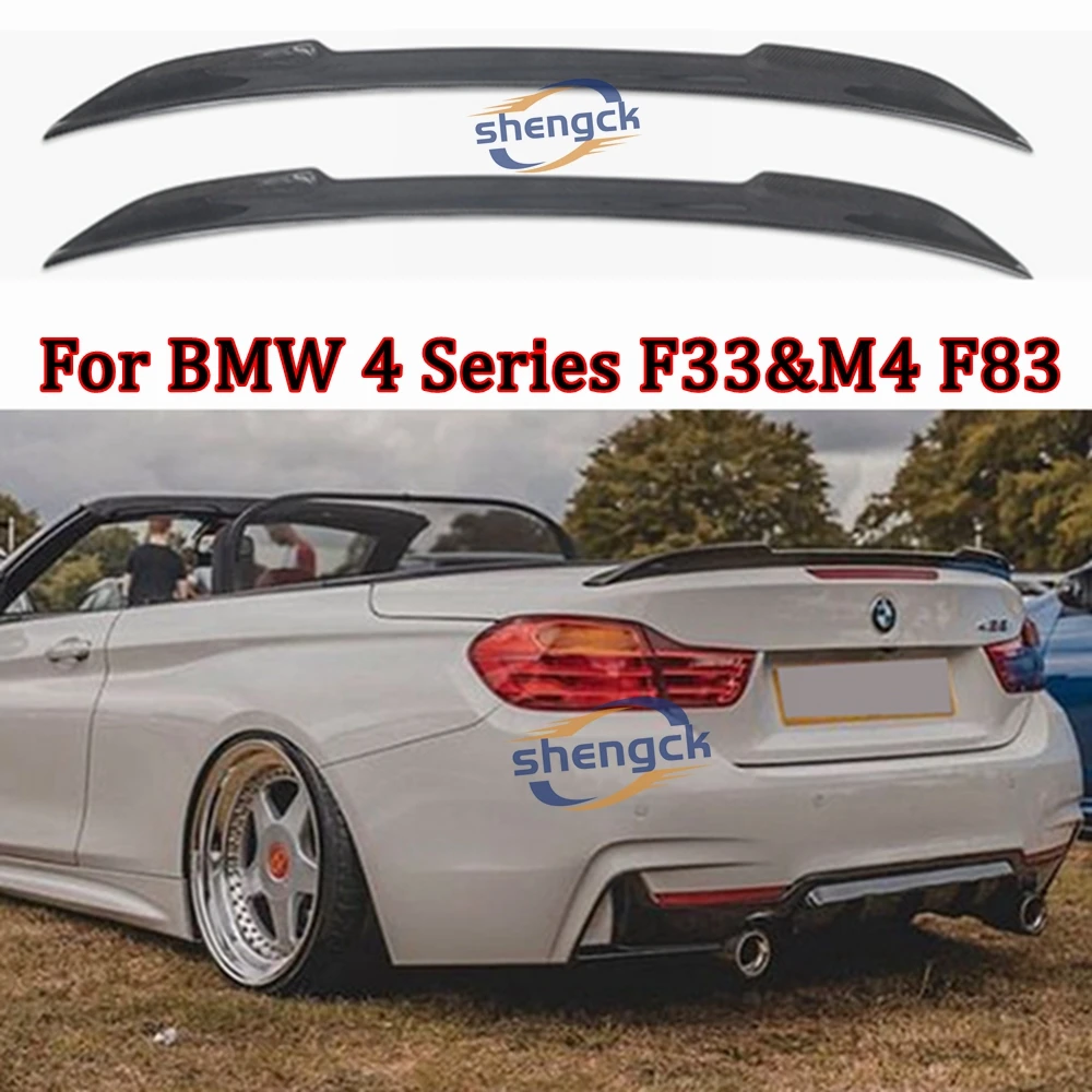 

For BMW 4 Series F33 Convertible&M4 F83 CS Style Carbon fiber Rear Spoiler Trunk wing 2013-2020 430 435 440 Forged carbon