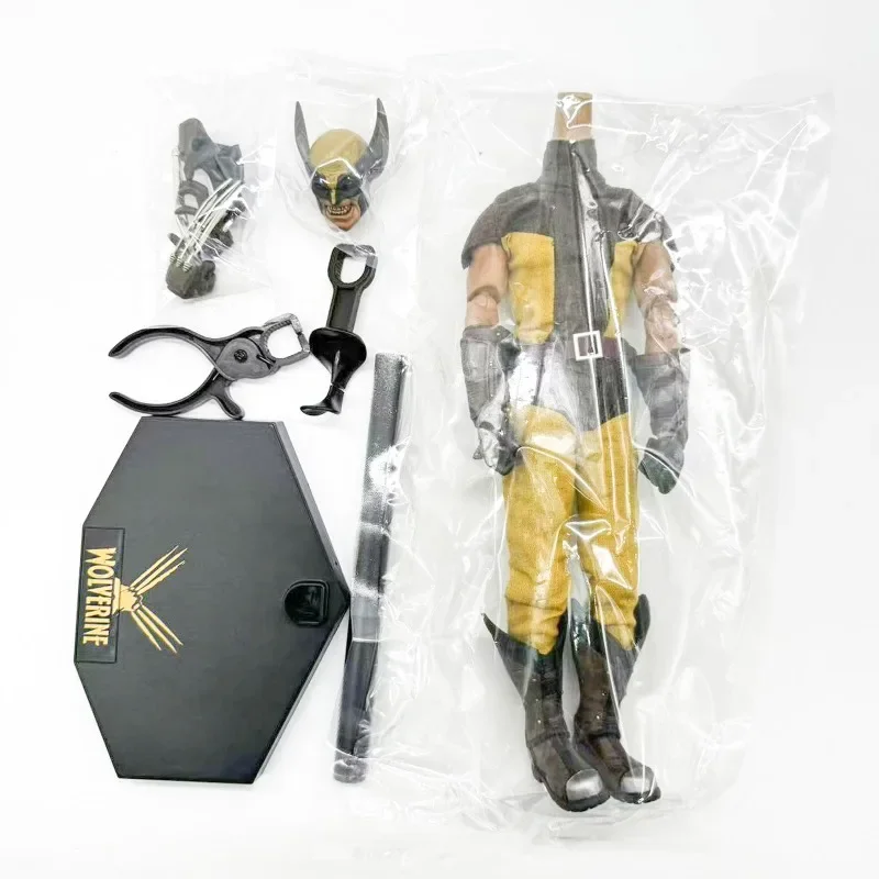 Original anime estatueta marvel x-men wolverine figuras de ação modelo brinquedos coleção ornamento de mesa crianças presentes de natal