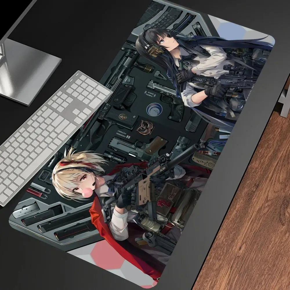 

Коврик для мыши Kawaii Anime Lycoris Recoil Xxl коврики для мыши игровая клавиатура Mausepad игровые аксессуары Настольный коврик большой 900x400 коврик для мыши