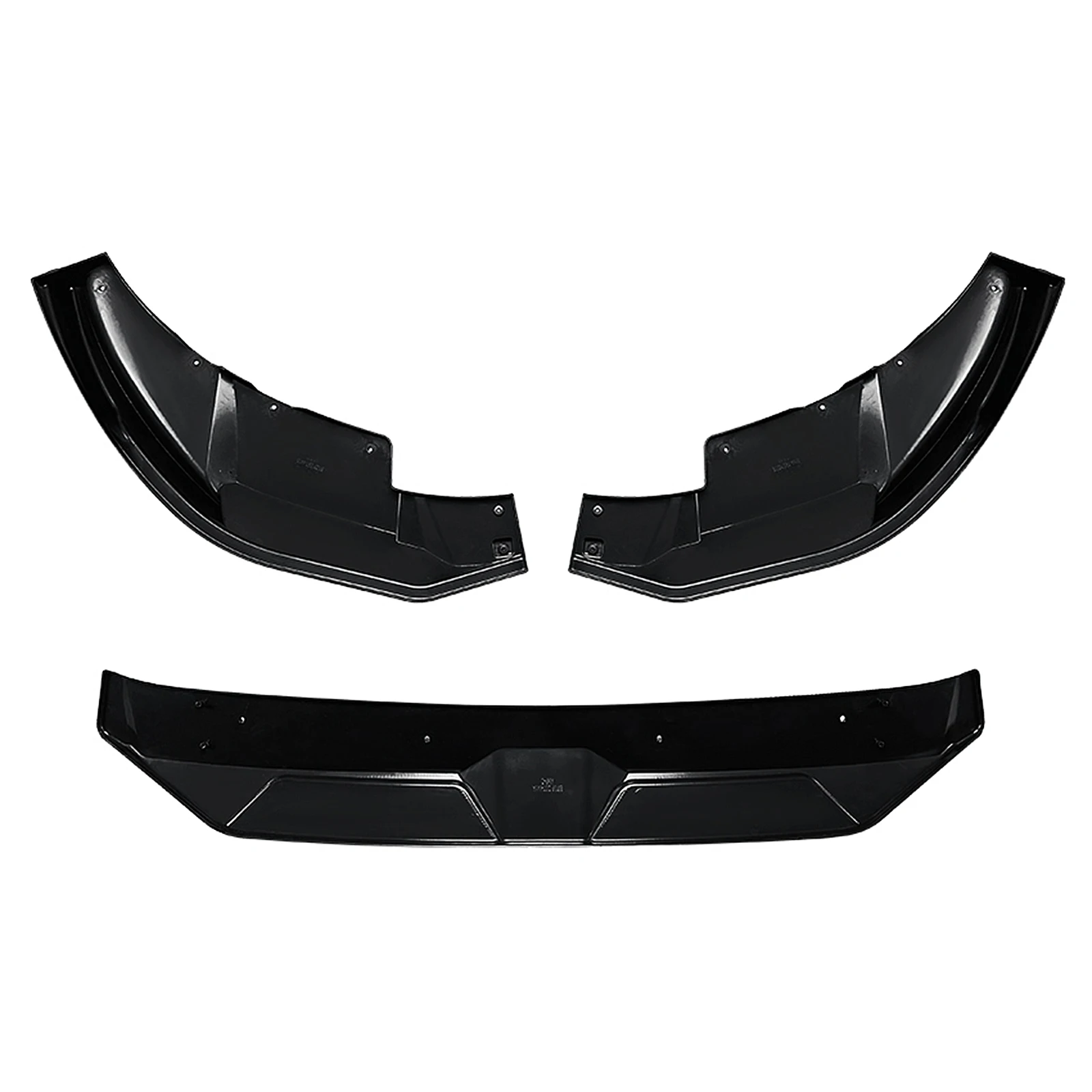 Front Bumper Spoiler Lip For BMW F97 X3M F98 X4M 2022 2023 2024 Carbon Fiber Look/Gloss Black Lower Body Protector Splitter Kit