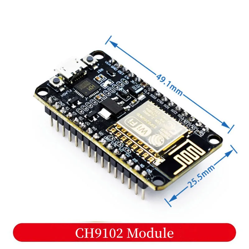 1/2-20/50 Stuks NodeMcu Lua WIFI IoT Development Board Gebaseerd op ESP8266 CP2102 CH9102 Driver Uitbreidingskaart Type-C Interface