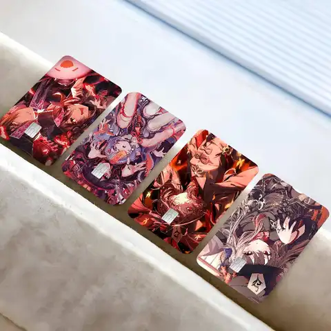 Hu Tao Genshin Impact 100% Hot Sale Amine Credit Debit Bank Card Bus Card Film Skin Sticker