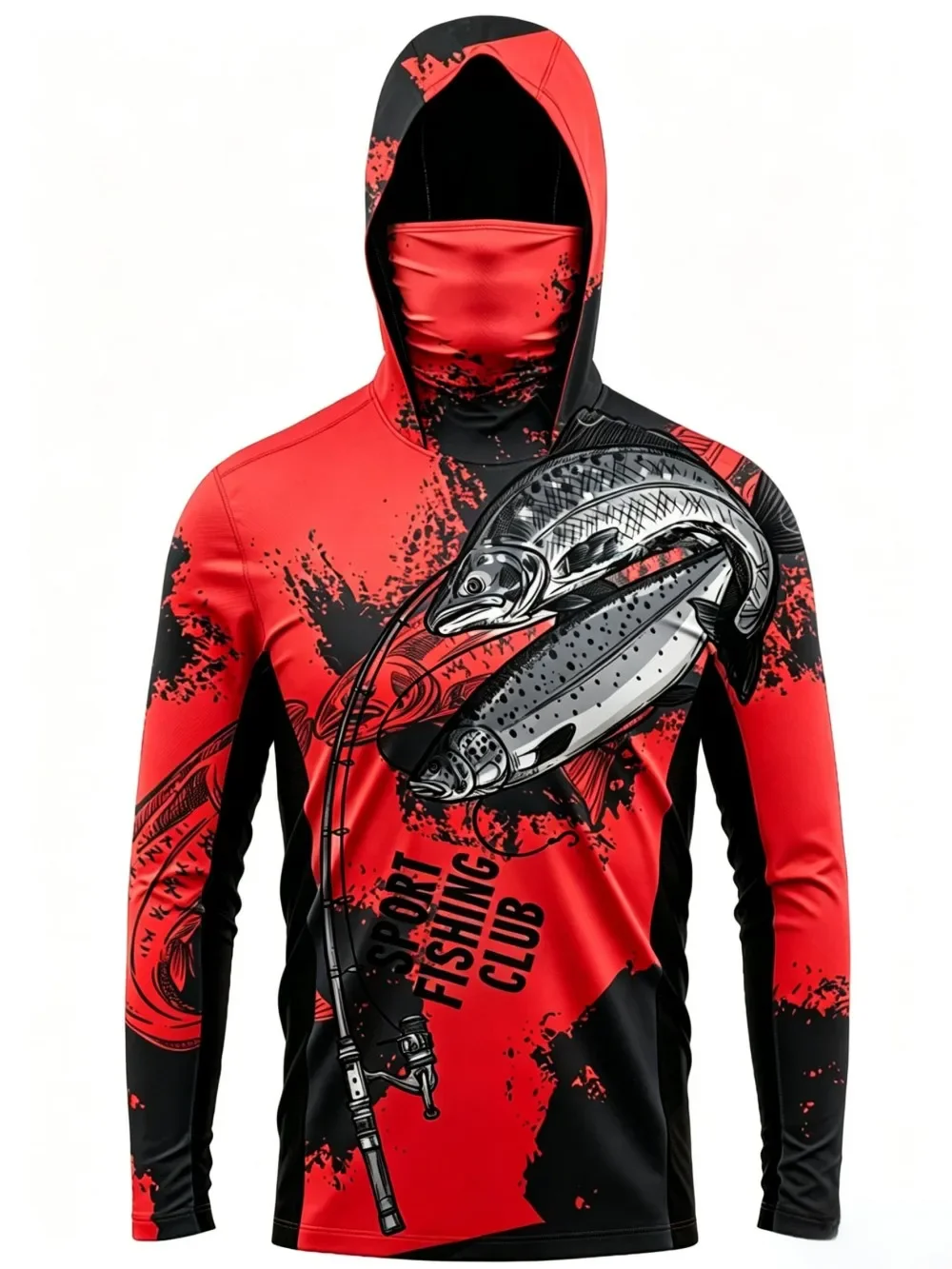 Amerikanisches Herren-Sommer-Angelhemd mit Tarnmuster, Mikroelastisch, Atmungsaktiv, Langarm-T-Shirt, Outdoor-Freizeitoberteil – Detail 9