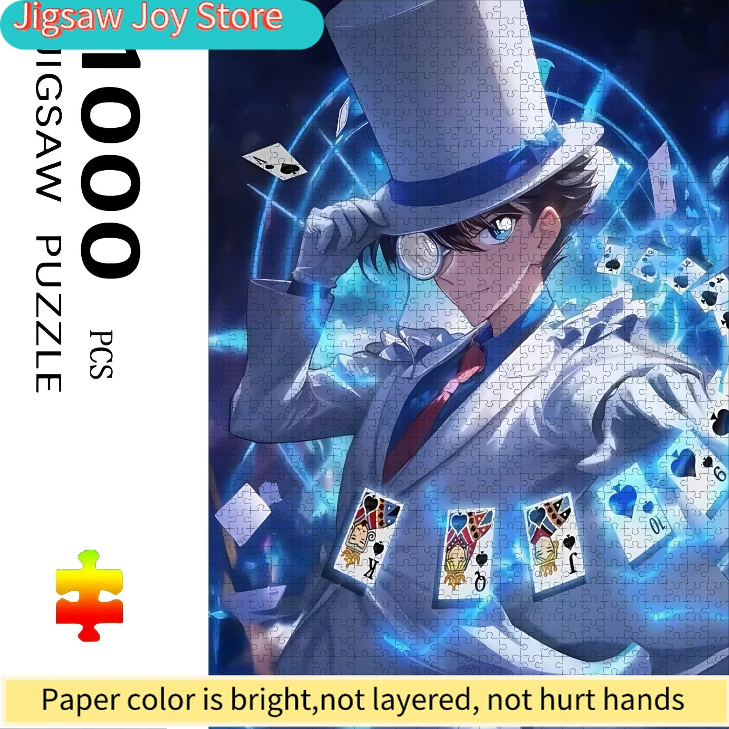 

Boxed s Puzzle with Detective Conan Anime Cartoon Pattern Design, High-Difficulty Paper Jigsaw Puzzle - Large Interactive Game
