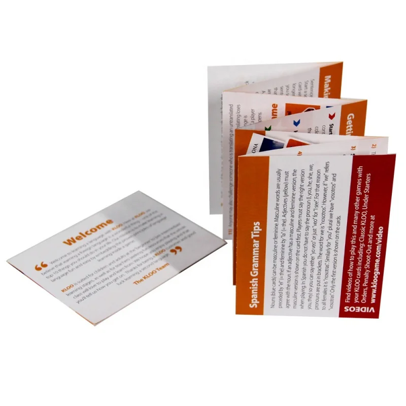 Customized product.Customized Product Promotion Coated Paper Accordion Folded Brochure Leaflet Printing