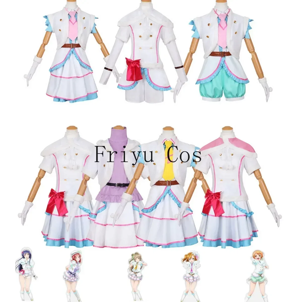 

Anime LoveLive Snow Halation EliAyase Sonoda Umi Kotori Minami Maki Nishikino Cosplay Costume Love Live μ'S Snow Lolita Dress