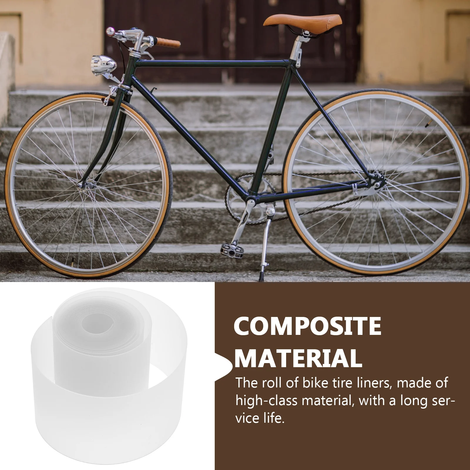 

2 Rolls Anti-puncture Tire Pad Inner Tubes Protector for Cycling Bikes Tap Supplies Taps Liners