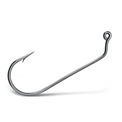 1#-8/0# Aberdeen Jig Hooks,60 Degree Fishing Hook,High Carbon Steel,Long Shank Round Bend Hook,for Worm Swimbait