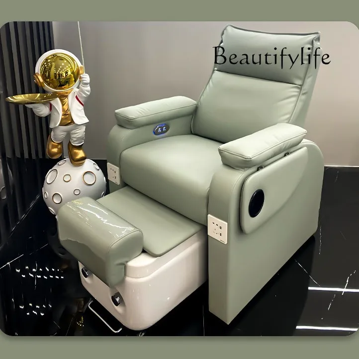 Nail Art Sofa Foot Bath Chair Eyebrow Eyelashes Foot Bath Sofa Foot Beauty Salon Electric Massage Reclining Chair