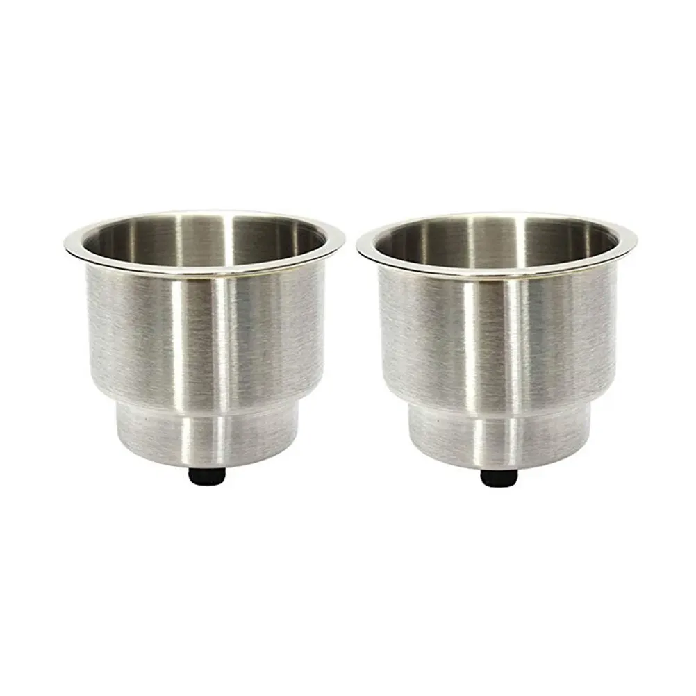 

2Pcs Stainless Steel Cup Holder for Car Truck Rv Boat Mount Drink Bottle Bracket Water Cup Support Recessed Dashboard Holder