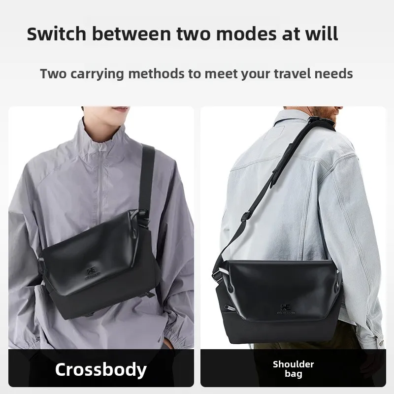 

Men's Crossbody Bag Tactical Style Lightweight Shoulder Bag Waterproof Commuter Fashion Luxury Multifunction Travel Urban Pack