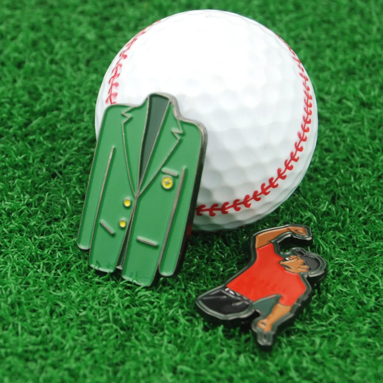 Golf Ball Mark Alloy Multicolor Tiger Green Jacket Marker Woods Mark Golf Ball Position Green Golf Hat Clip Golf Accessories