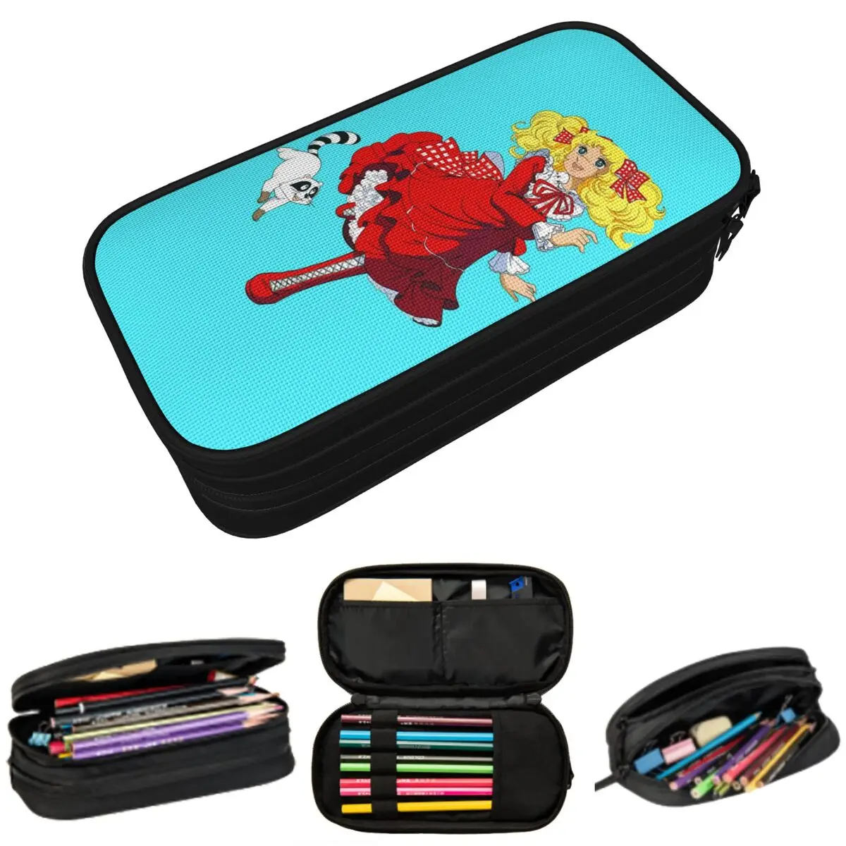 

Пенал для карандашей и ручек с аниме-мотивами Candy Candy, мультяшный, для студентов, подарочный, сумка для канцелярских принадлежностей, держатель для ручек