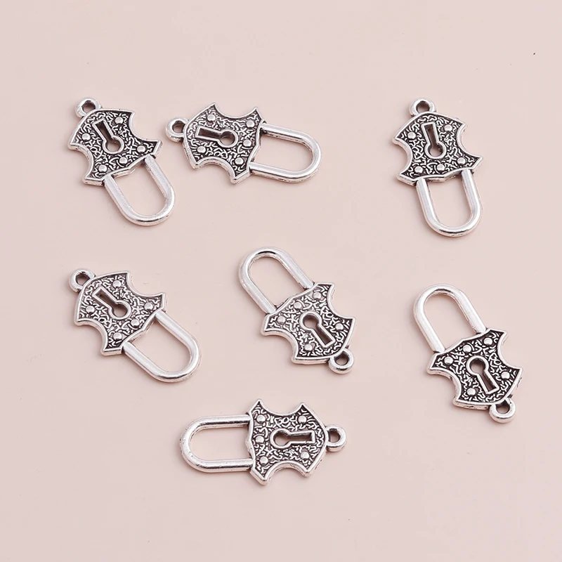 20pcs Vintage Three Leaf Pendants for DIY Bracelets