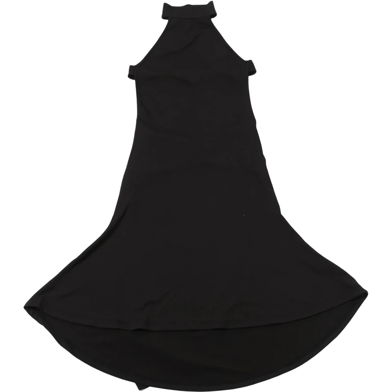 Weird Puss Sexy Rückenfreies Kleid Damenmode Klassisches Gerafftes Neckholder-Rollkragenkleid mit Perlen-Patchwork und Band, Trendiges Party-Club-Bodycon-Kleid – Detail 3