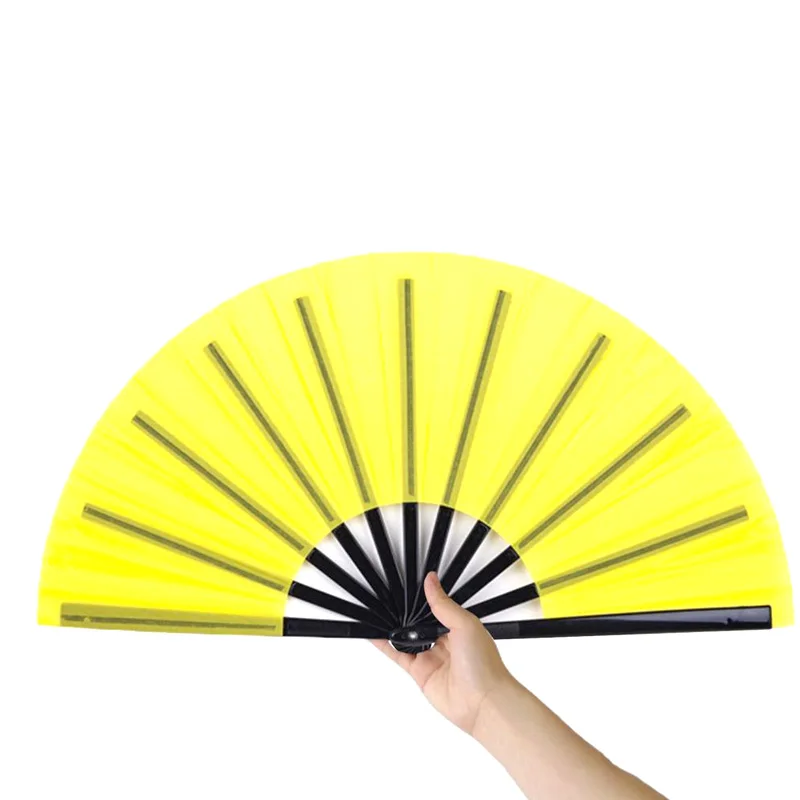 Chinese Tai Chi Yoga Kung Fu Fan Plastic Bone Dance Performance Hand Folding Stage Fan Wedding Party Decor