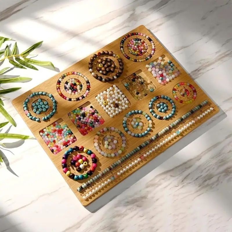

Compact Beading Board Combo Beading Mats Trays for Bracelets Necklaces Making