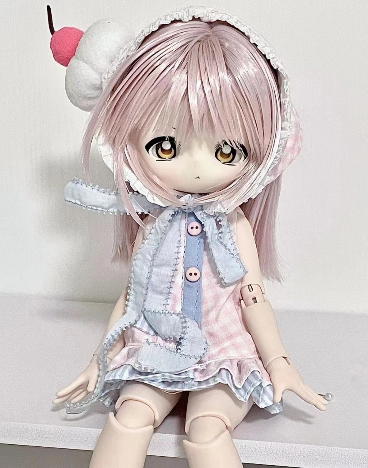 Fashion 1/6 Doll's Clothes Suit for 30cm Bjd Doll Cute Dress Set Girl Toys Dress Up Play House Gift Doll Accessories, No Doll