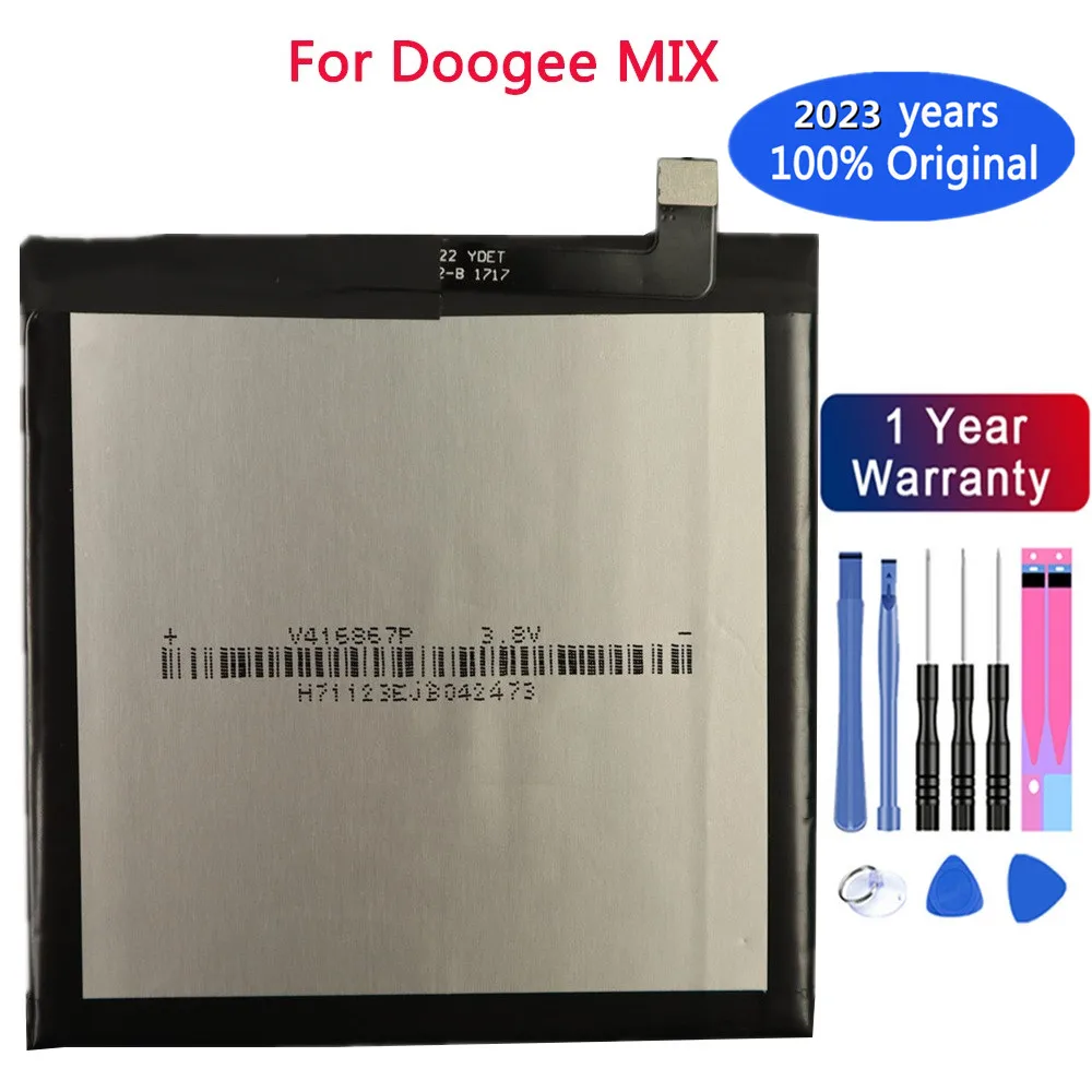 

2023 Original Battery 3380mAh For Doogee Mix Smart Mobile Phone High Quality Replacement Rechargeable Battery + Free Tools