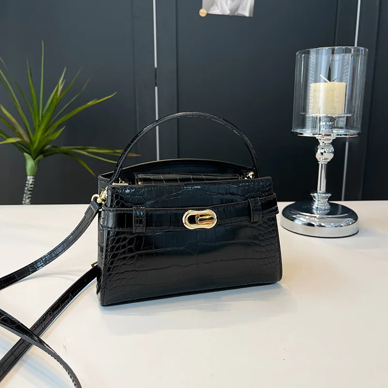 

High-End Bags 2026 New Model Niche Light Luxury Crocodile Pattern Handbag Versatile Commuter Shoulder Crossbody Bag