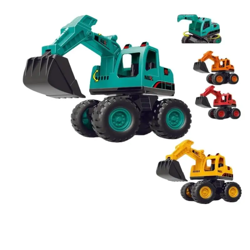 1 pz veicolo di ingegneria inerziale grande scavatore bambini ragazzo giocattoli da spiaggia simulato escavatore camion giocattolo regalo modello Traxcavator